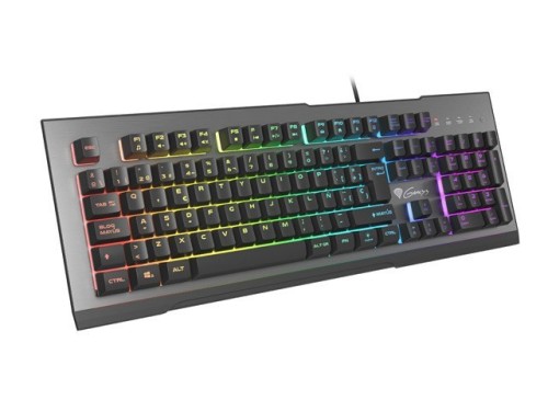 GENESIS Rhod 500 RGB klawiatura Gaming USB QWERTY ES Hiszpański Czarny