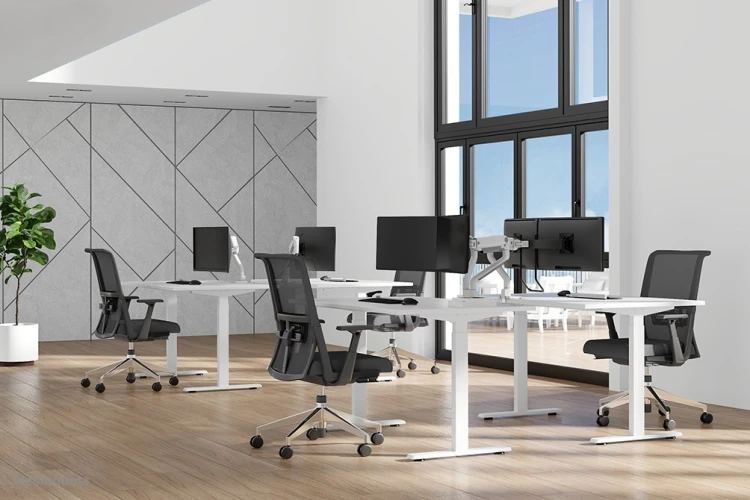 Neomounts DS70S-950WH2 uchwyt / stojak do monitorów 88,9 cm (35") Biurko Biały