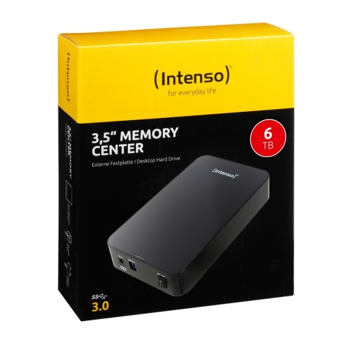 Dysk zewnętrzny INTENSO Memorycenter 6031514 (6 TB; 3.5"; USB 3.0; kolor czarny)