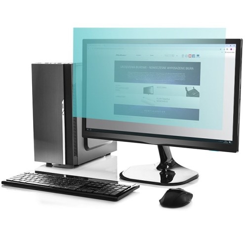 Qoltec 51049 Filtr światła niebieskiego 27" | 16:9 | Ochrona wzroku | Anti Glare
