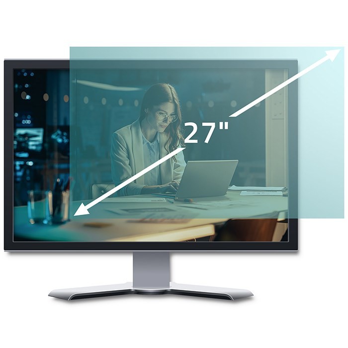 Qoltec 51049 Filtr światła niebieskiego 27" | 16:9 | Ochrona wzroku | Anti Glare