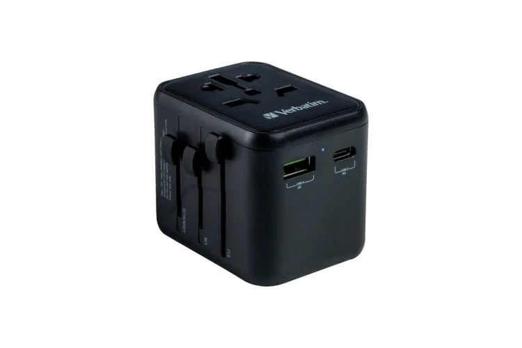 Verbatim 49544 adapter wtyczek zasilających Uniwersalne Czarny