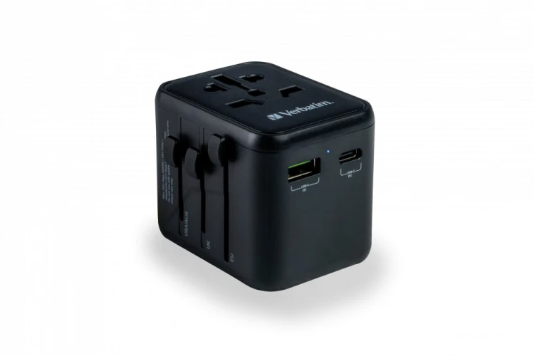 Verbatim 49544 adapter wtyczek zasilających Uniwersalne Czarny