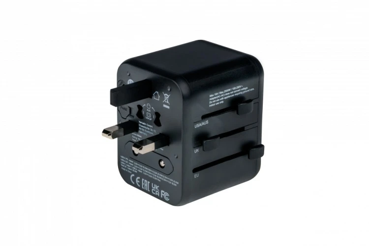 Verbatim 49544 adapter wtyczek zasilających Uniwersalne Czarny