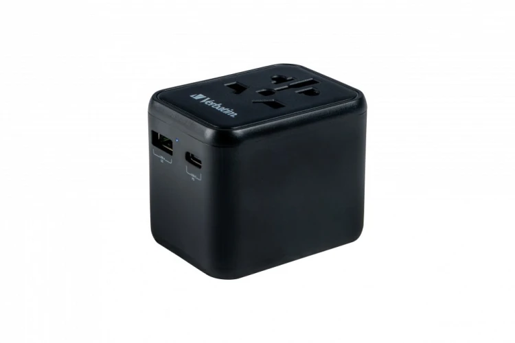 Verbatim 49544 adapter wtyczek zasilających Uniwersalne Czarny