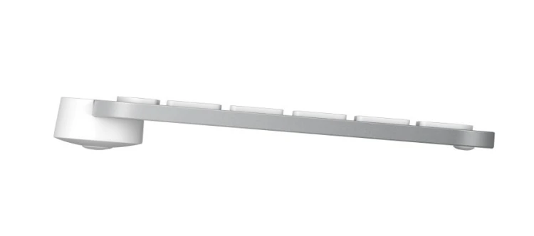 Klawiatura Logitech MX Keys S 920-011566 RF Wireless + Bluetooth QWERTZ Niemiecki Aluminium, Biała
