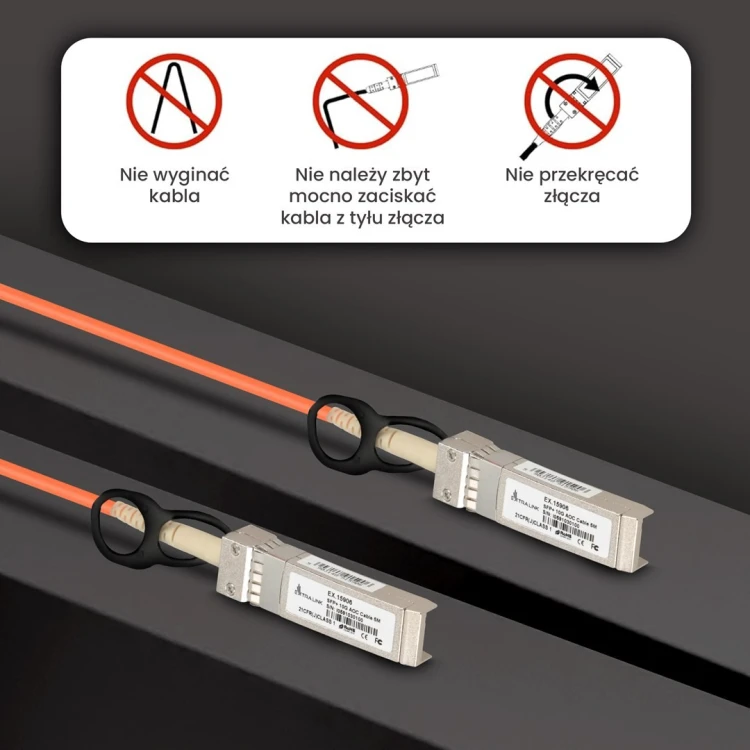 Extralink Kabel SFP+ AOC AOC SFP+ 10Gbps, 5m