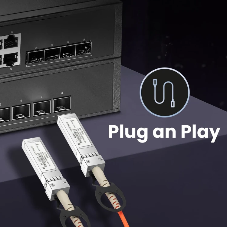 Extralink Kabel SFP+ AOC AOC SFP+ 10Gbps, 5m