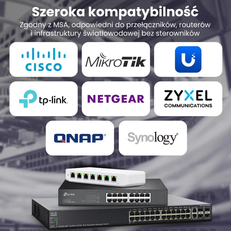 Extralink Kabel SFP+ AOC AOC SFP+ 10Gbps, 5m
