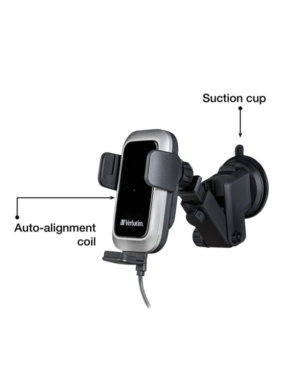 Verbatim FWC-03 Pro Qi Fast Wireless Autoladegerät retail Czarny