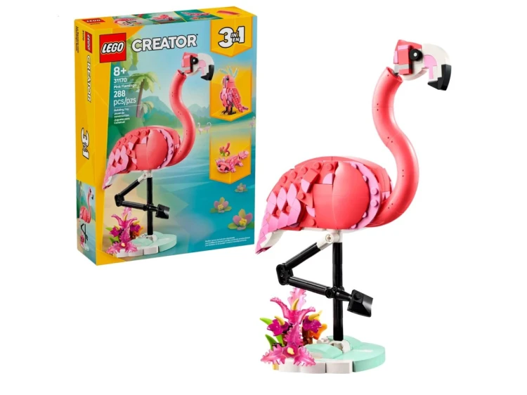 LEGO Creator 3w1 31170 - Dzikie zwierzęta: Różowy flaming