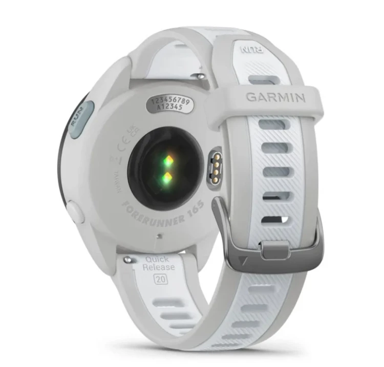 Zegarek sportowy Garmin Forerunner 165 AMOLED 43mm Whitestone