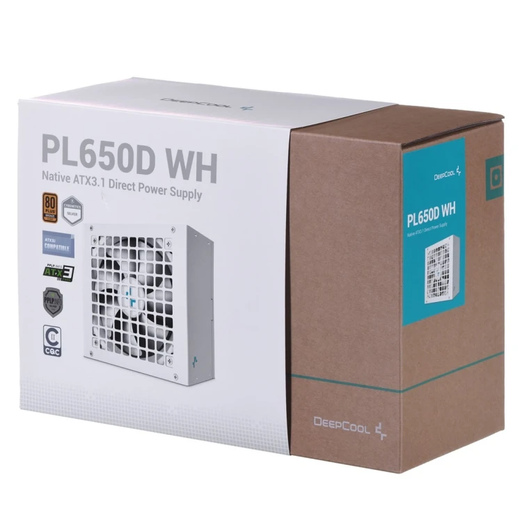 Zasilacz Deepcool PL650D WH  650W Bronze white