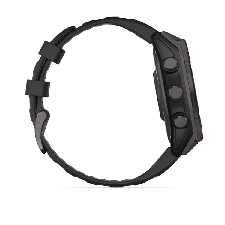 Zegarek sportowy Garmin Fenix 8 AMOLED Solar Sapphire 47mm Titanium Carbon Gray