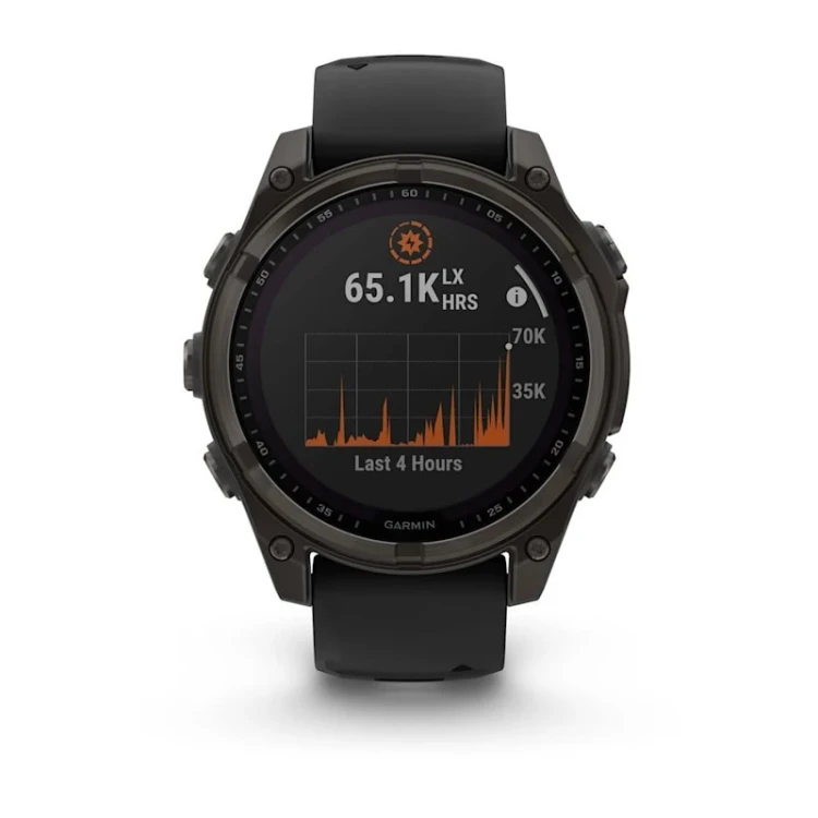 Zegarek sportowy Garmin Fenix 8 AMOLED Solar Sapphire 47mm Titanium Carbon Gray