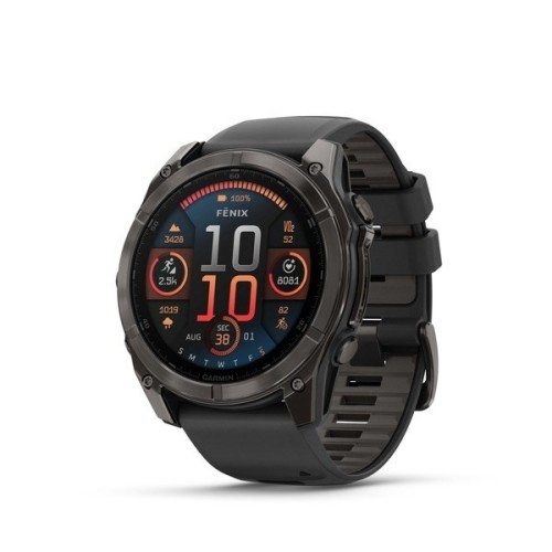 Zegarek sportowy Garmin Fenix 8 AMOLED Sapphire  51mm Czarny