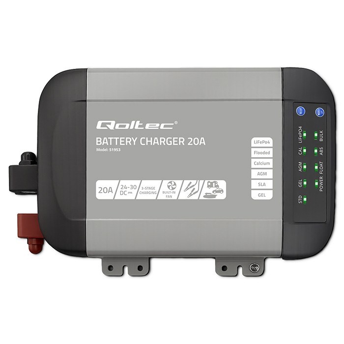 Ładowarka inteligentna Monolith do akumulatorów LiFePO4 AGM GEL SLA 20A 24V