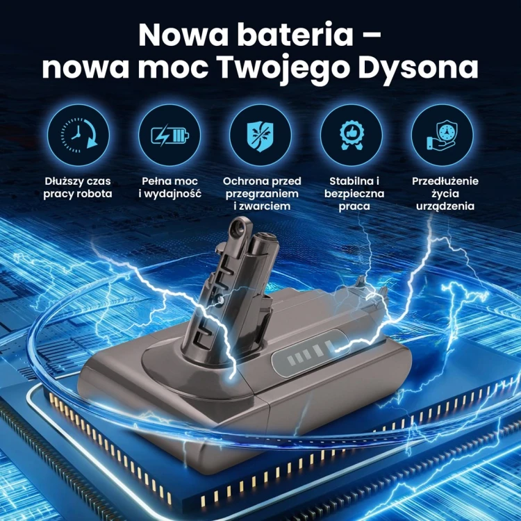 Bateria, akumulator do odkurzacza Dyson V10 25.2V 3000mAh