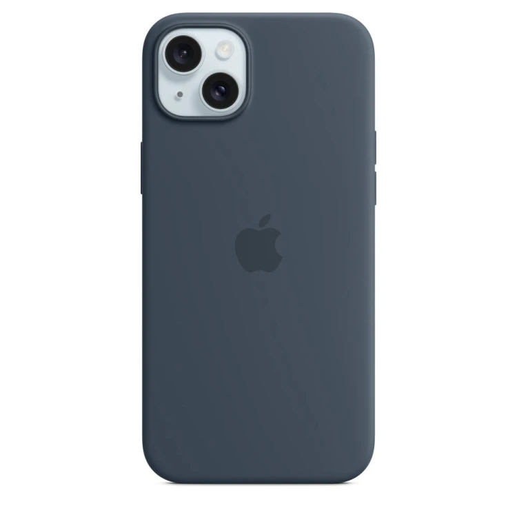 Silikonowe etui Apple z MagSafe Storm Blue, do Apple iPhone 15 Plus, MT123ZM/A