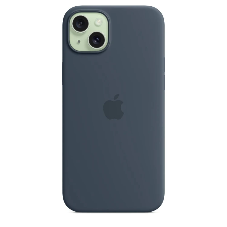 Silikonowe etui Apple z MagSafe Storm Blue, do Apple iPhone 15 Plus, MT123ZM/A