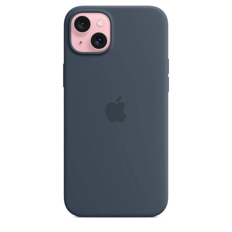 Silikonowe etui Apple z MagSafe Storm Blue, do Apple iPhone 15 Plus, MT123ZM/A