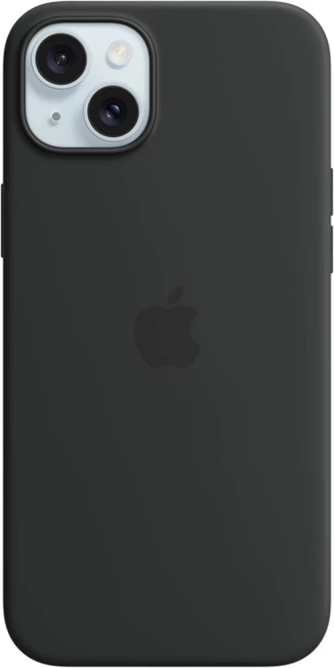 Silikonowe etui Apple z MagSafe Czarne, do Apple iPhone 15 Plus, MT103ZM/A