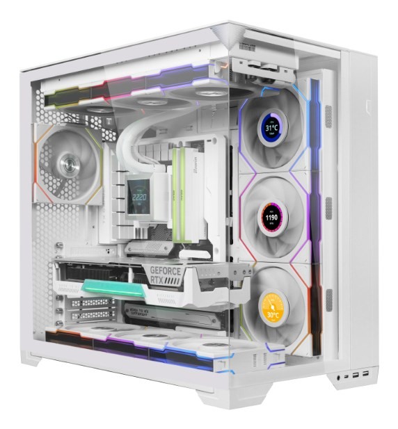 Lian Li Uni Fan TL Wireless Lüfter ARGB PWM - 120 mm weiß Obudowa komputera Wentylator 12 cm Biały 1 szt.