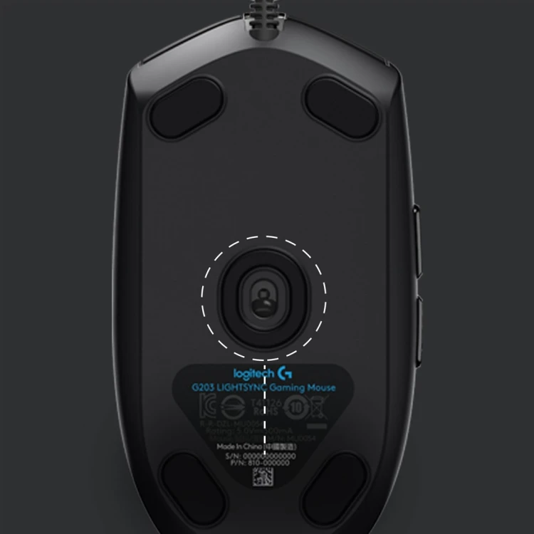 Logitech Mysz G203 Lightsync
