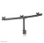 Neomounts FPMA-D700D3 uchwyt / stojak do monitorów 68,6 cm (27") Biurko Czarny