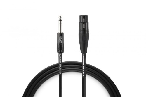 Warm Audio PREM-XLRF-TRSM-3 kabel audio 0,9 m XLR 6.35mm TRS Czarny