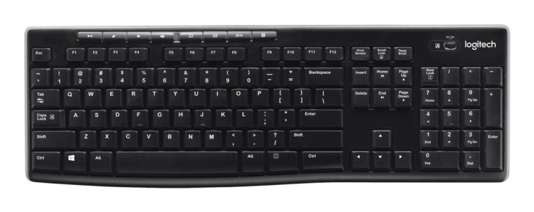 Klawiatura Logitech K270 (bezprzewodowa czarny USB) US