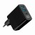 GEMBIRD 3-PORTOWA SZYBKA ŁADOWARKA SIECIOWA GAN (PD) USB (2X USB-A + 1X USB TYP-C), 30W, LCD, CZARNA