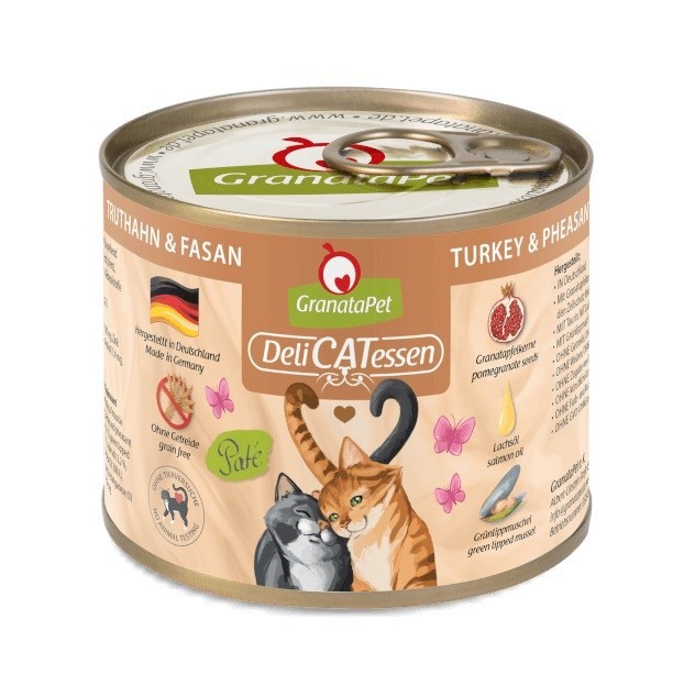 GranataPet DeliCatessen indyk i bażant karma mokra dla kota 200g
