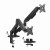 GEMBIRD BIURKOWE RAMIĘ NA DWA MONITORY Z PORTAMI USB (REGULOWANE), OD 17" DO 32", OBCIĄŻENIE DO 9 KG