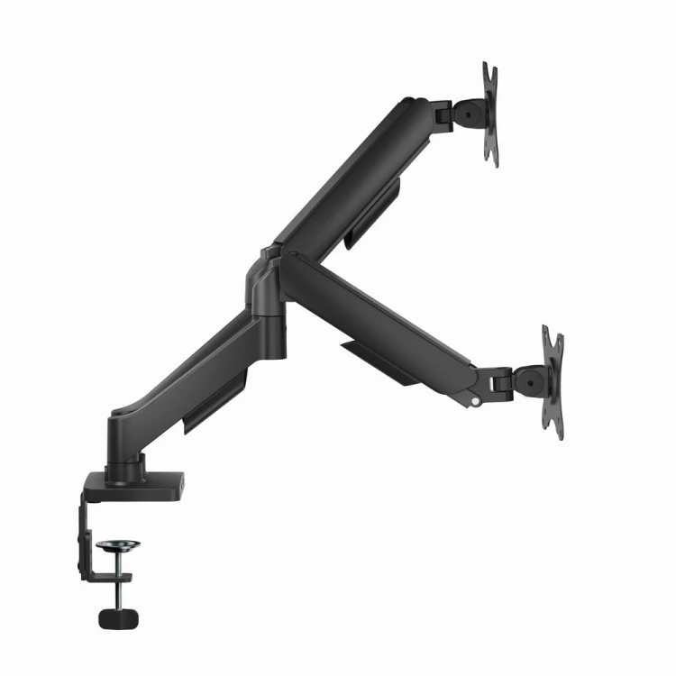 GEMBIRD BIURKOWE RAMIĘ NA DWA MONITORY Z PORTAMI USB (REGULOWANE), OD 17" DO 32", OBCIĄŻENIE DO 9 KG