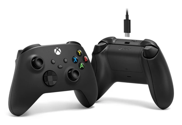 Kontroler bezprzewodowy MICROSOFT Xbox Serie Black+USB-C