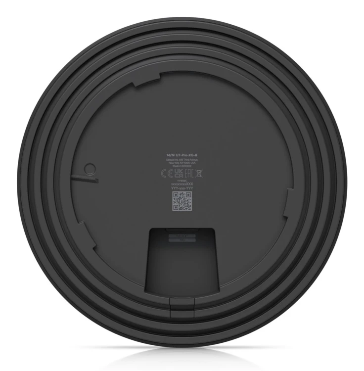 Access Point Wi-Fi  7 Ubiquiti UniFi U7 PRO XG B 2.4GHz(2 x 2)/5GHz(2 x 2)/6GHz(2 x 2) PoE+ 1x10G Czarny (U7-PRO-XG-B-EU)
