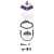Polti Vaporetto SV440_Double Mop parowy 0,3 l 1500 W Fioletowy, Biały