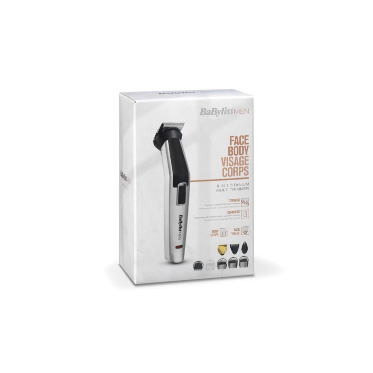 BaByliss 8-in-1 Titanium Srebrny, Czarny