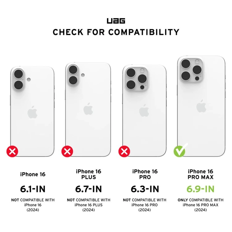 UAG Civilian Magsafe - obudowa ochronna do iPhone 16 Pro Max kompatybilna z MagSafe (mallard)