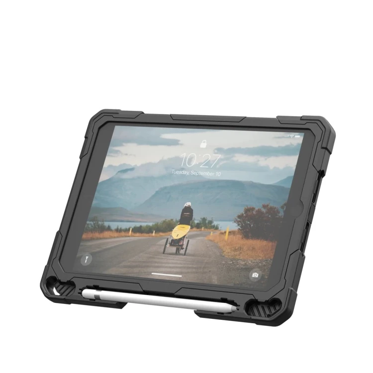 UAG Plasma HS Kickstand - obudowa ochronna z uchwytem do Apple Pencil, uchwytem na dłoń oraz podstawką do iPad 10.9" 10 generacja / 11" (A16) (ice/bla