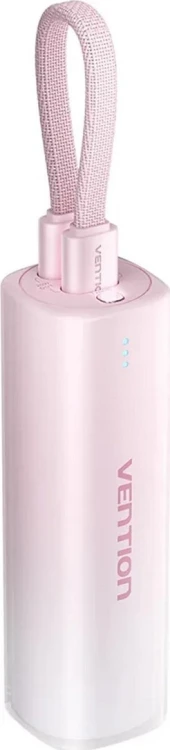 Powerbank Vention 20W PD USB-C Lightning 5000 mAh różowyi gradient