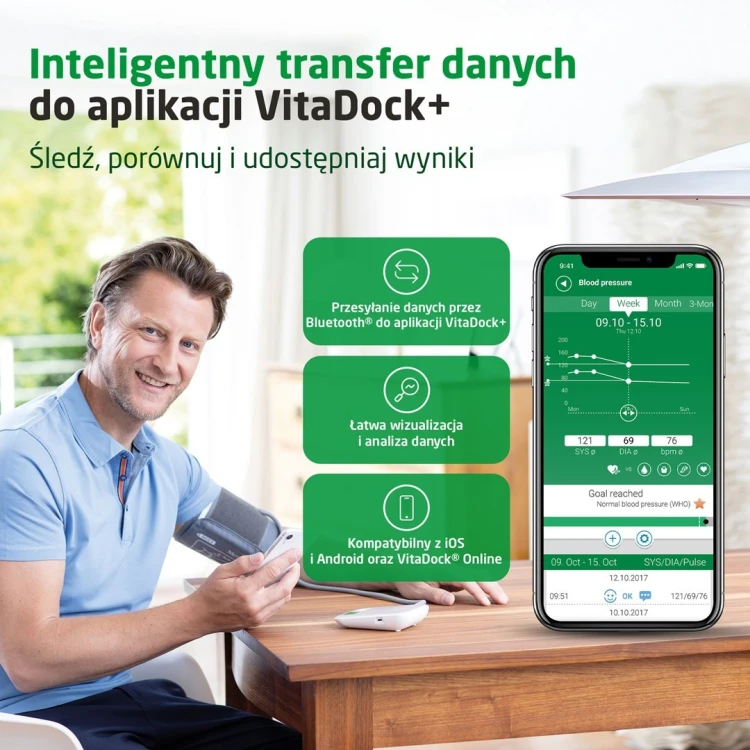 Ciśnieniomierz naramienny Medisana BU 572 do 2 użytkowników | obliczanie średniej | 94 x 131 x 32 mm | biały