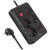 MACLEAN LISTWA ZASILAJĄCA, PRZEDŁUŻACZ 4 GNIAZDA + 3XUSB, 110-240V AC 50/60HZ, 2.1A MAX 2500W, 3M, CZARNA, MCE393 B