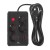 MACLEAN LISTWA ZASILAJĄCA, PRZEDŁUŻACZ 4 GNIAZDA + 3XUSB, 110-240V AC 50/60HZ, 2.1A MAX 2500W, 3M, CZARNA, MCE393 B