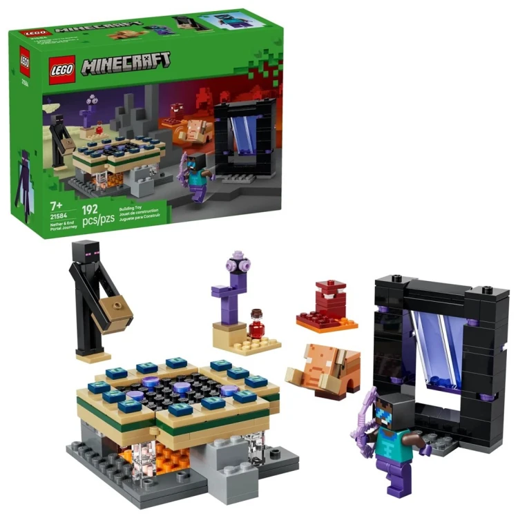 LEGO Minecraft 21584 - Podróż przez portal do Netheru i Kresu