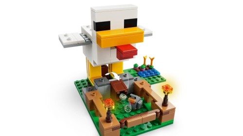 LEGO Minecraft 21585 - Farma kurczaków