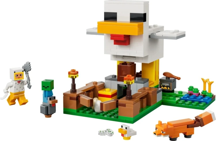 LEGO Minecraft 21585 - Farma kurczaków