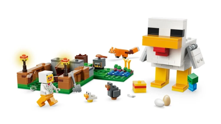 LEGO Minecraft 21585 - Farma kurczaków