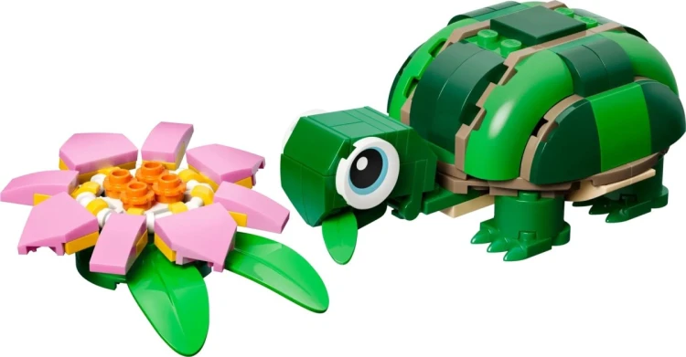 LEGO Creator 3w1 31377 - Żółw i kwiat lilii wodnej